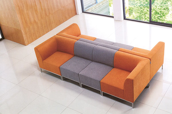 5832-1定制异型沙发，银行酒店休闲沙发