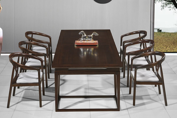 实木会议桌,实木6-8人会议桌