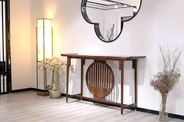 实木玄关,新中式实木玄关