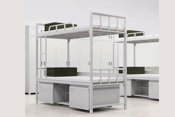 营房家具,营房双层钢架床