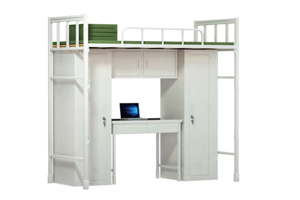 组合营具,部队双层床带电脑桌