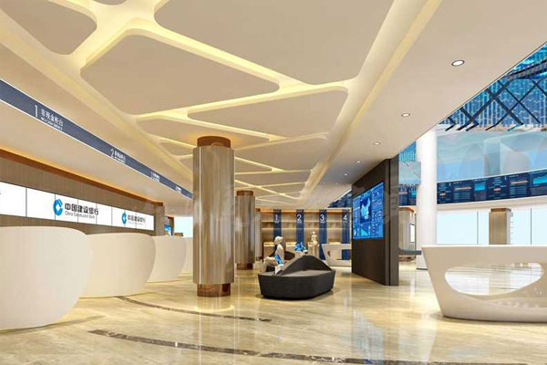 建设银行家具非现金柜台