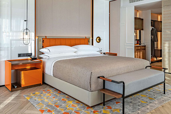 轻奢风酒店家具大床房