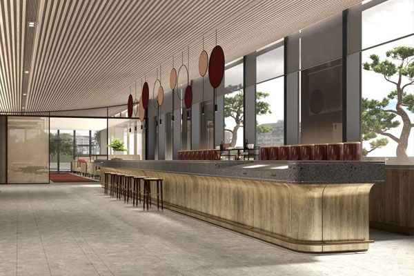 星级酒店前台,酒店接待台