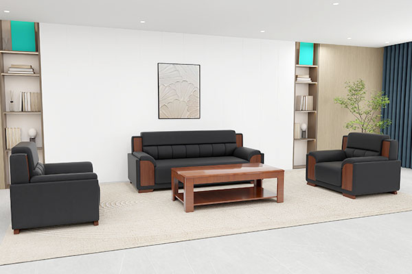 9956商务办公沙发,简约大气传统办公沙发