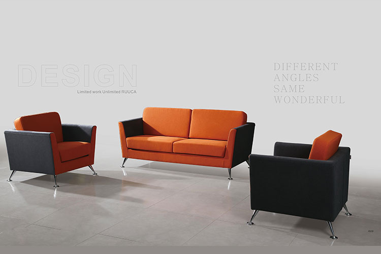 5932现代休闲沙发，办公室布艺沙发