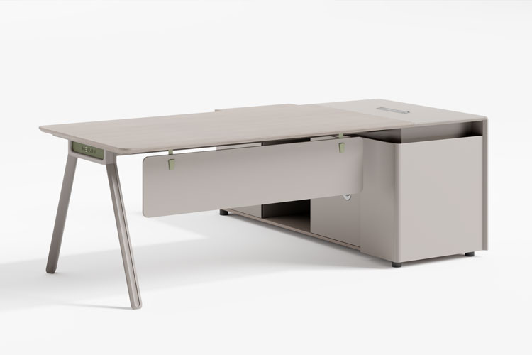 合运220两米二主管桌,两米四办公桌书柜组合