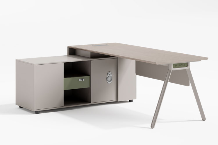 合运180一米八主管桌,两米办公桌书柜组合