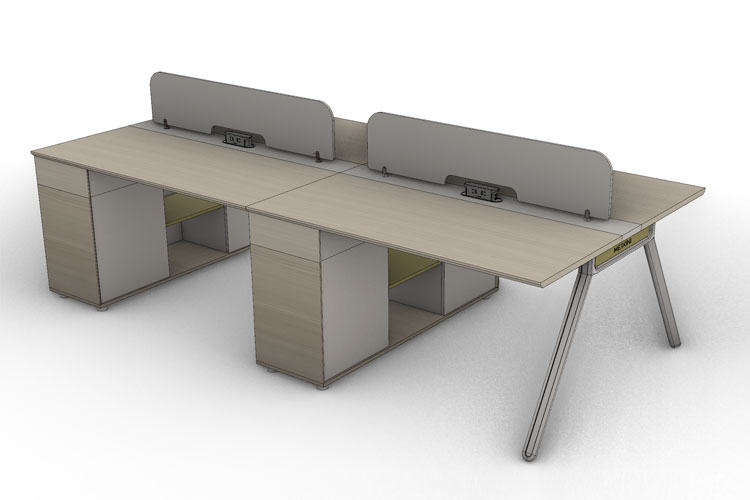 合运/1414-2 延长对桌(不带腿)，员工屏风工作位，职员办公家具