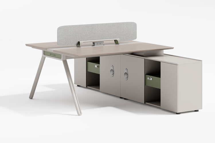 合运/1424-1 长柜对桌(带腿),员工屏风工作位,职员办公家具