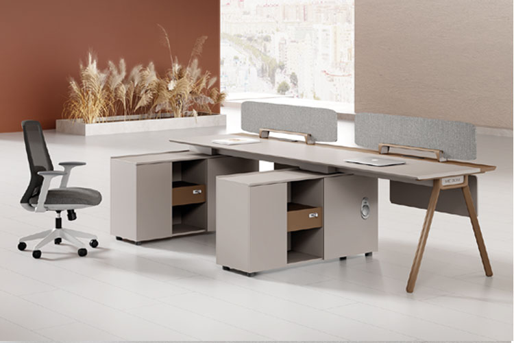 合运/1412-1 长柜单桌(带腿),职员屏风工作位,员工办公家具