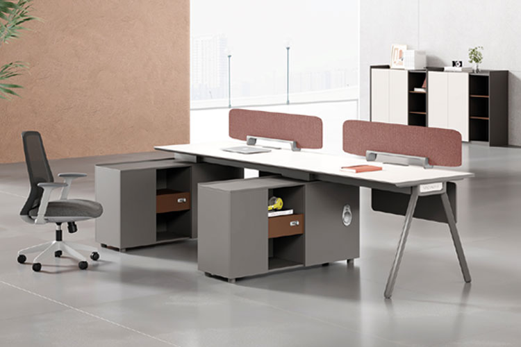 合运/1412-1 长柜单桌(带腿),职员屏风工作位,员工办公家具