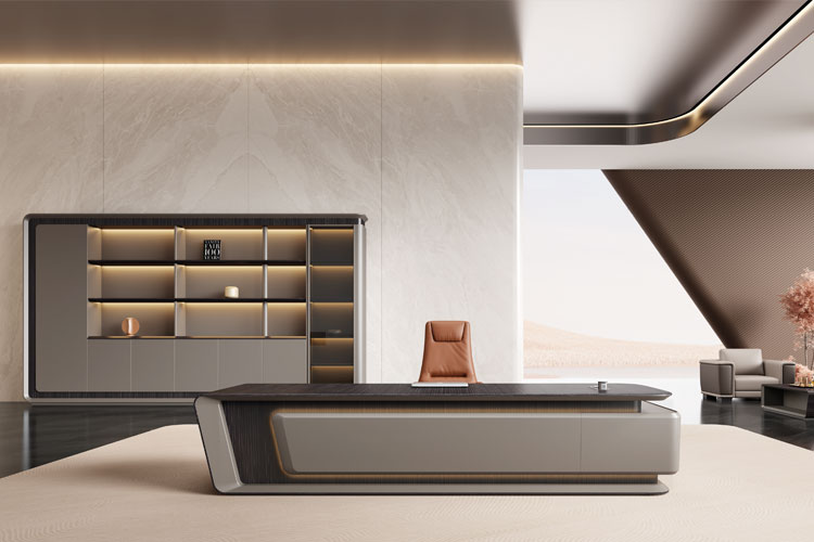 荣耀/400书柜,四米黑檀木饰面书柜,总裁班台书柜办公家具