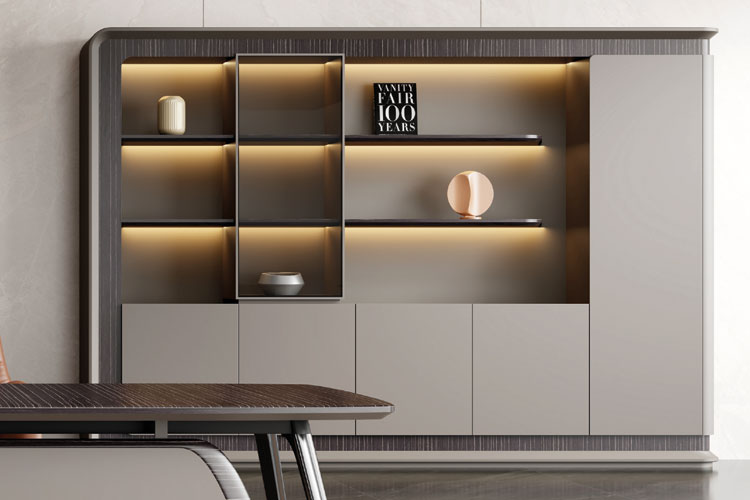 荣耀/240-2班台,右副台黑檀木饰面班台,总裁办公家具