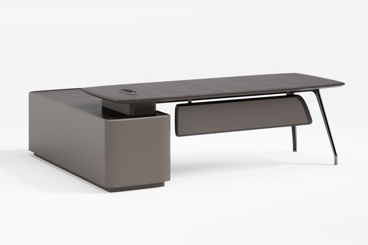 荣耀/240-2班台,右副台黑檀木饰面班台,总裁办公家具