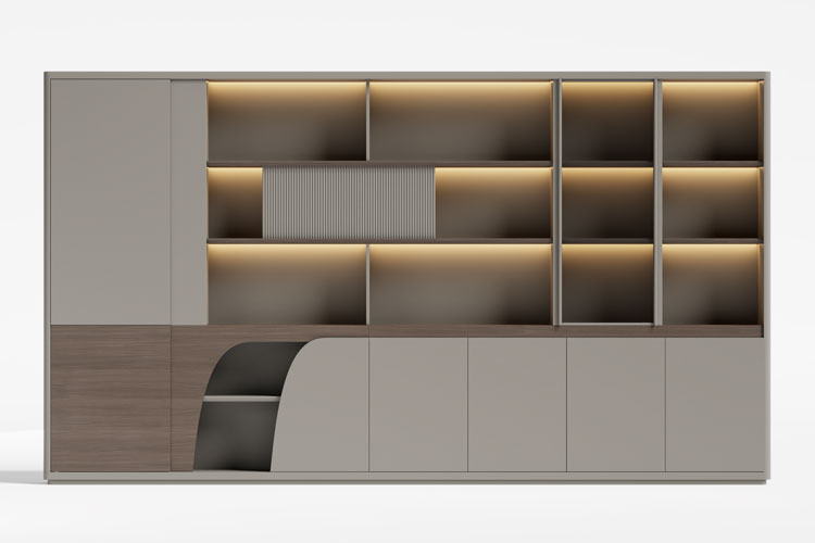 豪迈/360书柜,总经理三米六书柜现代轻奢总裁办公文件柜