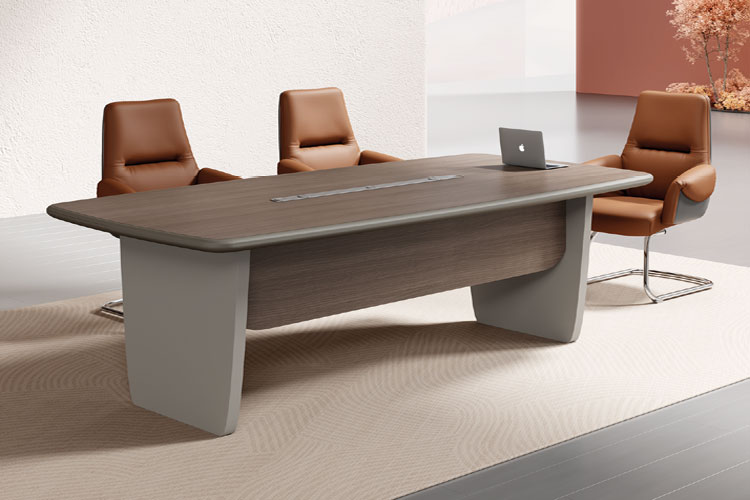 豪迈240会议桌,两米四简约会议桌办公室洽谈会议桌