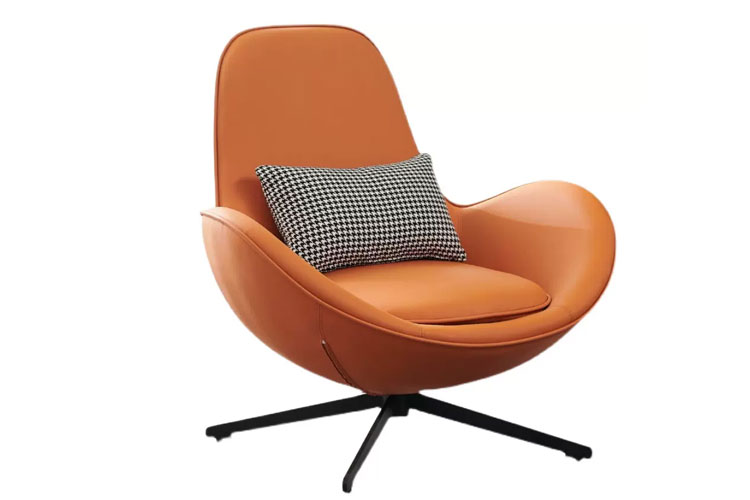 DZ-洽谈椅5，旋转蛋壳椅，酒店商场休闲沙发设计师高背椅