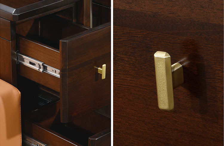 【若水观澜】班台，两米八新中式实木班台总裁实木办公桌