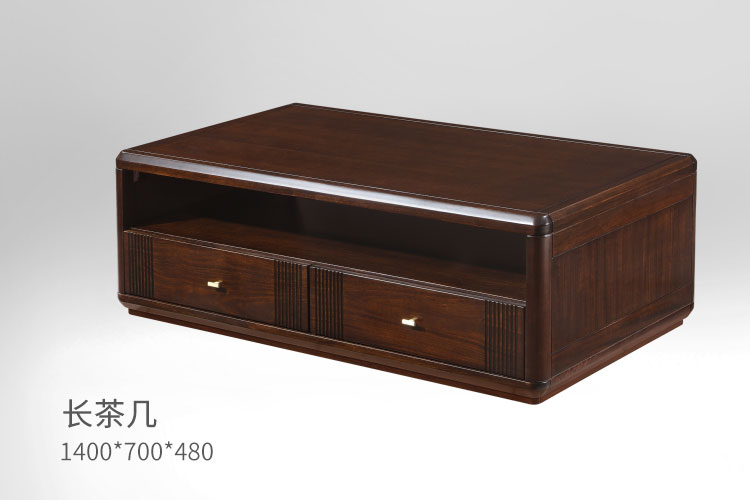 若水观澜实木沙发，新中式实木沙发总裁办公沙发