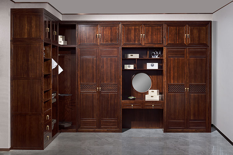 定制衣帽间,实木定制衣帽间L型衣帽间