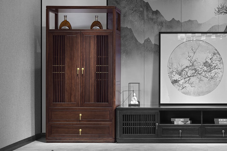 JH-736实木电视柜,客厅电视柜边柜客厅实木家具