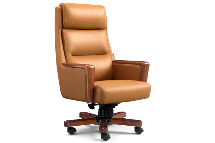 2002A龙风檀大班椅,真皮转椅总裁大班椅