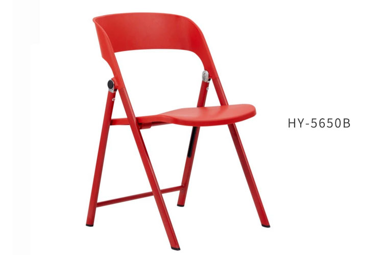 HY-5650A培训椅，折叠椅带扶手会议培训椅小型新闻椅