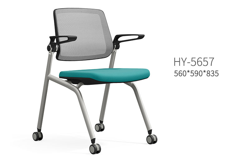 HY-5657培训椅，培训椅写字板折叠培训桌椅一体桌凳会议室椅