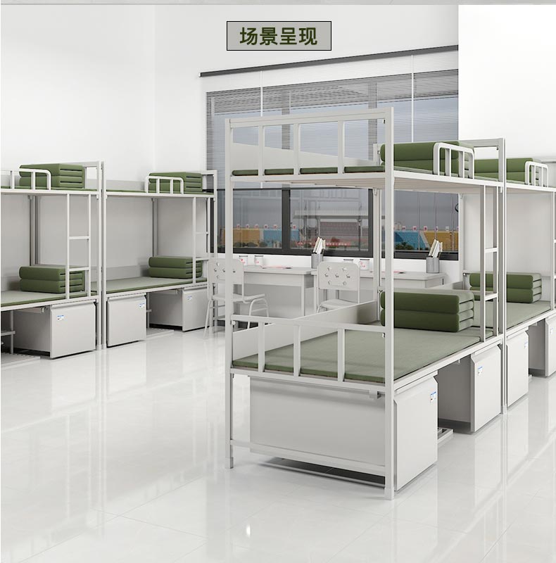 制式单层床，军营床部队制式单人床钢制单人床