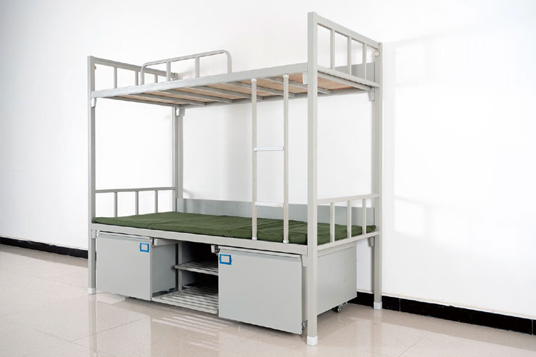 制式双层床,军营床部队制式双人上下床钢制士兵床