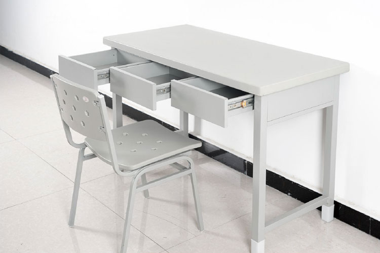 军警学习桌,营房两抽办公桌三抽学习桌