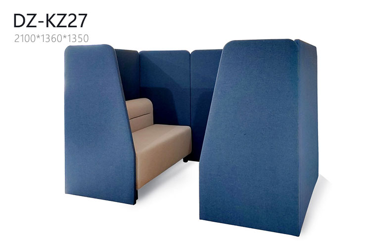 DZ-KZ27卡座沙发,定制半包围卡座图书馆阅读卡座