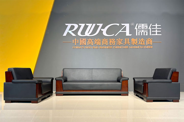 2304#办公沙发,牛皮办公沙发办公室午休沙发老板办公室沙发