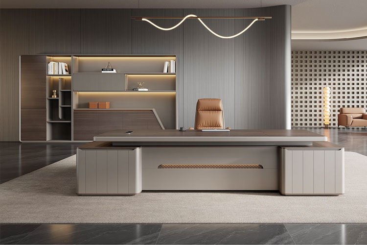 XF02D28班台,两米八三米二班台简约时尚班台