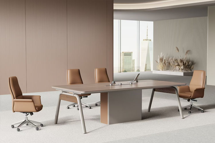 XC01H24会议桌,两米四会议桌现代简约会议桌